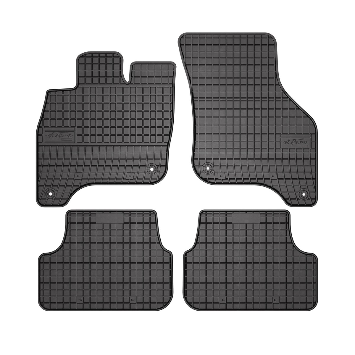 Volkswagen E-Golf Floor Mats - Omac - El Toro - Black - '15-'19